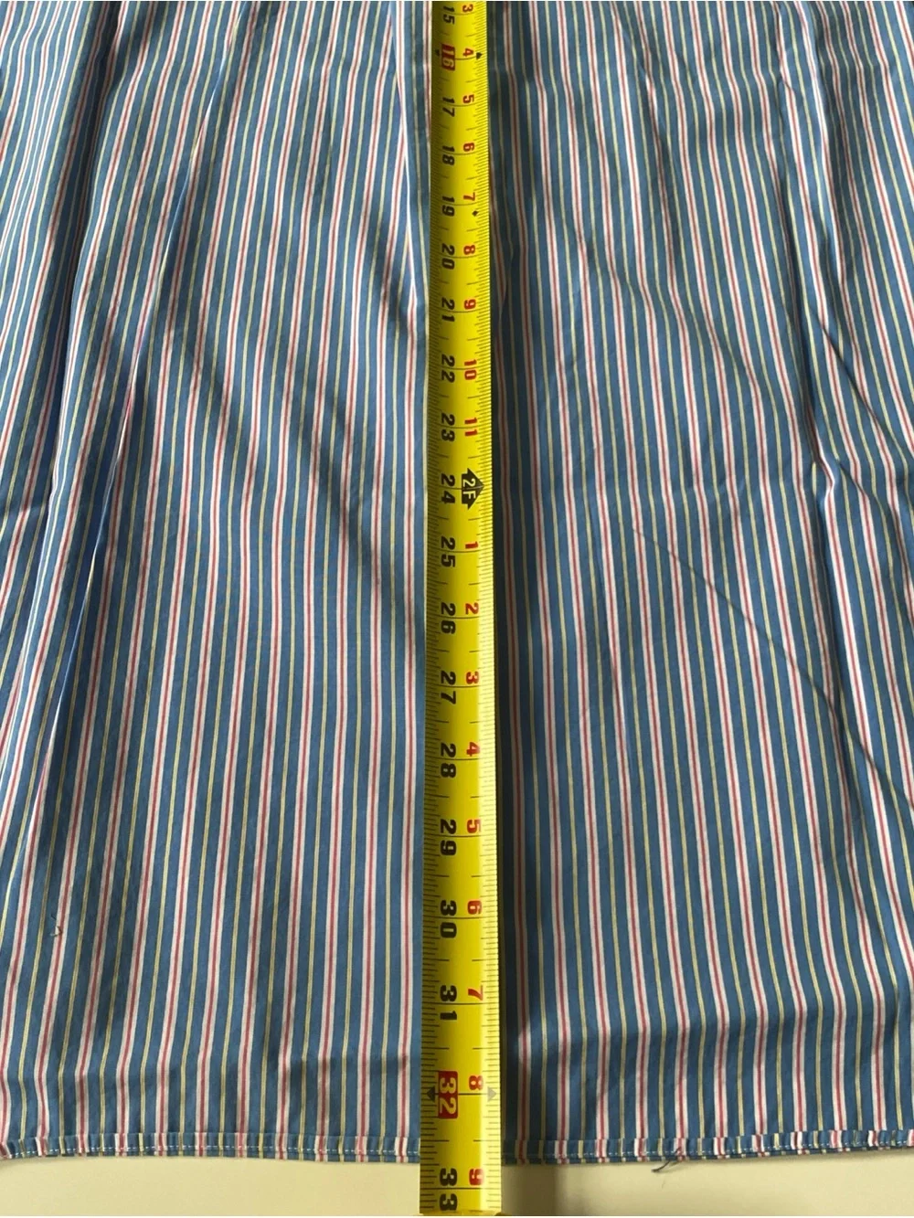 Ralph Lauren Men’s Classic Fit Button-Down Shirt — Blue Pink Stripes XXL